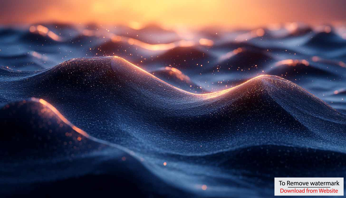 Abstract Blue Waves Wallpaper 4K Desktop Background, Ocean Waves Theme ...